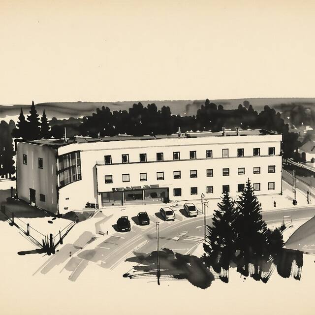 Ilustrační kresba: Ramada Airport Hotel Prague