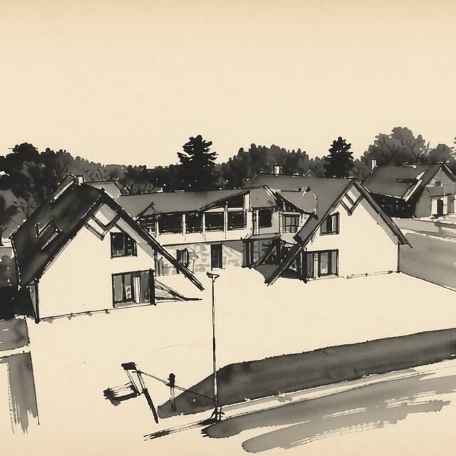 Ilustrační kresba: Lešná Penzion