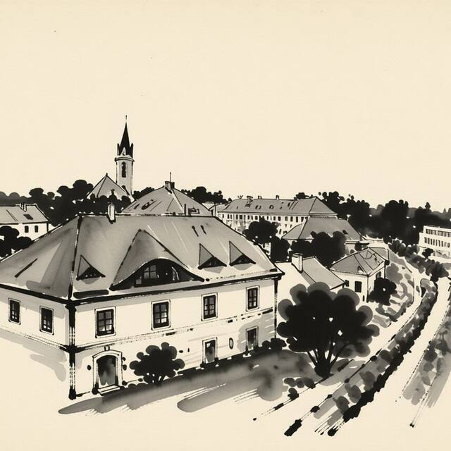 Ilustrační kresba: Penzion U Míšků