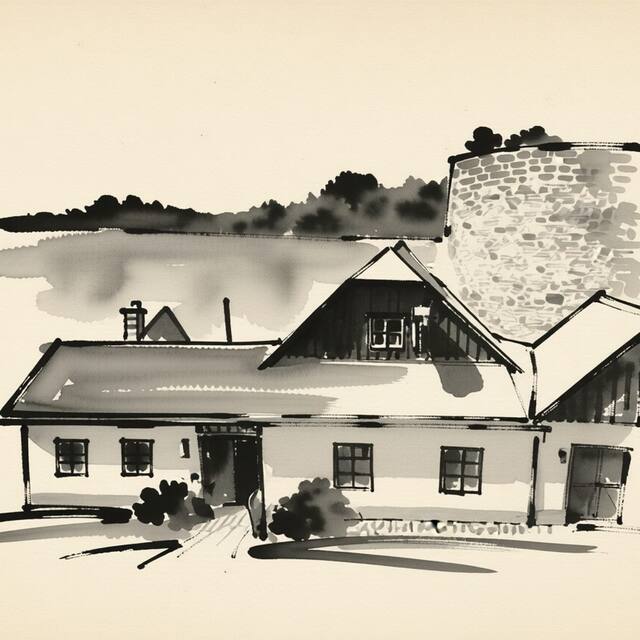 Ilustrační kresba: Šenk nožíře Dobroty