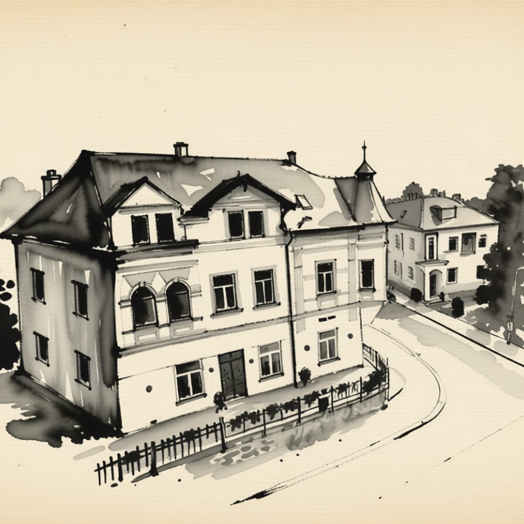 Ilustrační kresba: Hotel U Havlíčka