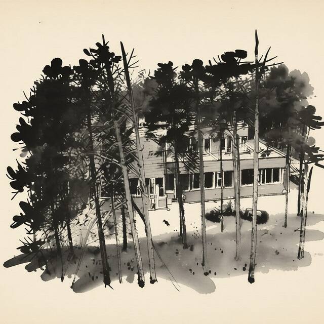 Ilustrační kresba: Hotel Bezdez Stare Splavy
