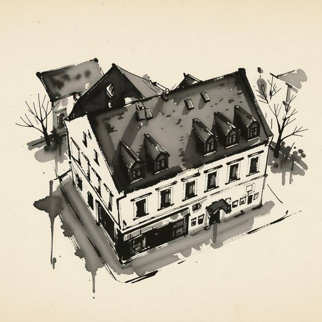 Ilustrační kresba: Restaurant U svatého Vavřince
