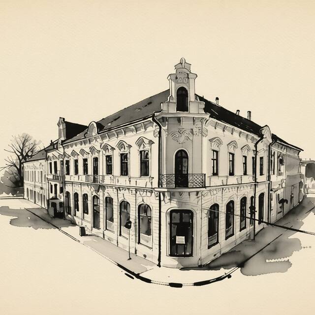 Ilustrační kresba: B&B Hotel Praha