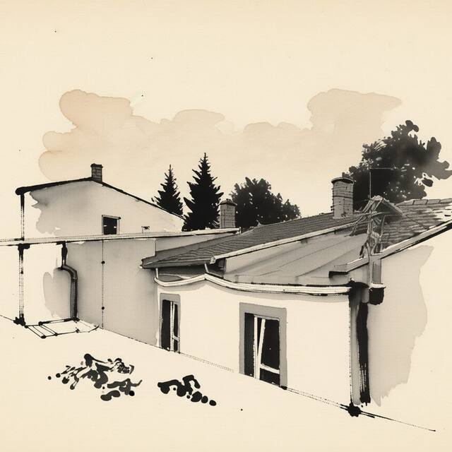 Ilustrační kresba: Penzion Beseda