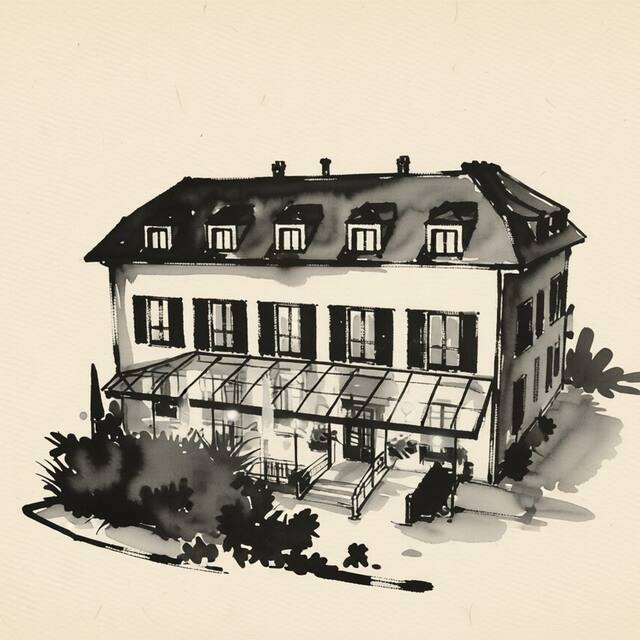 Ilustrační kresba: Hotel PAVILON