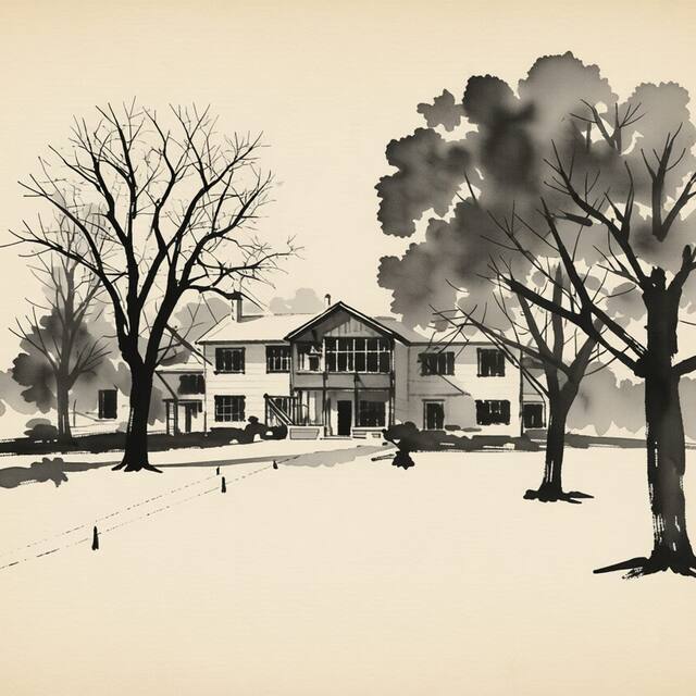 Ilustrační kresba: Hotel Tuskulum