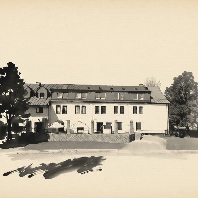 Ilustrační kresba: Restaurace Beskyd Hotel