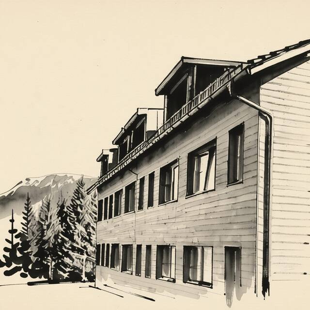 Ilustrační kresba: Apartmán Horní Mísečky O18 - Kleč