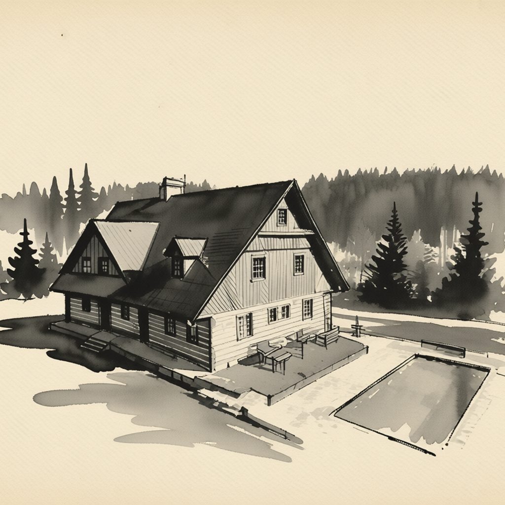 Ilustrační kresba: Pension Pretty