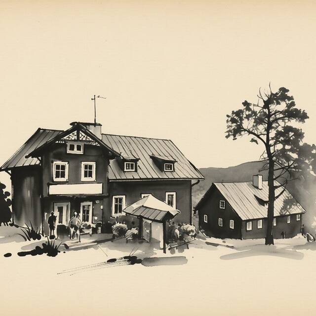 Ilustrační kresba: Sokolí Boudy