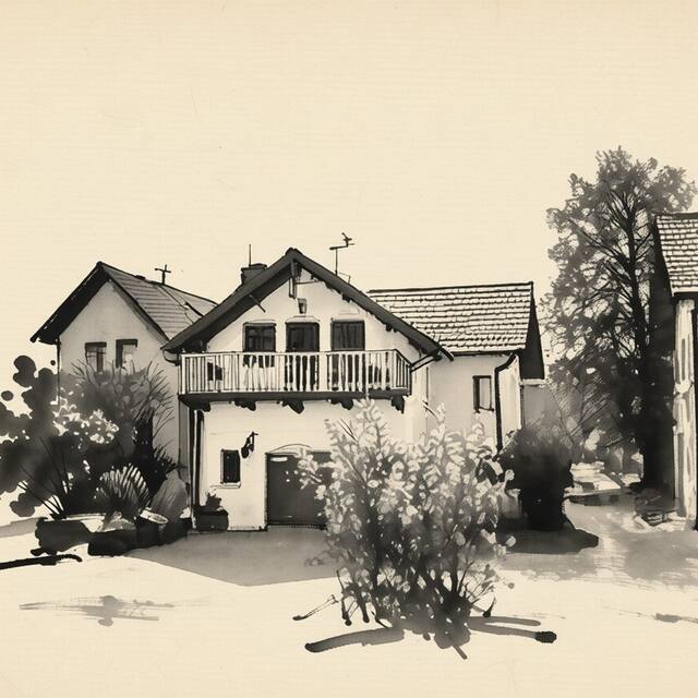 Ilustrační kresba: Hotel & Restaurace Pizzerie Jasany