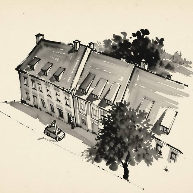 Ilustrační kresba: Penzion Oloffson