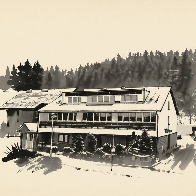 Ilustrační kresba: Hotel Permoník