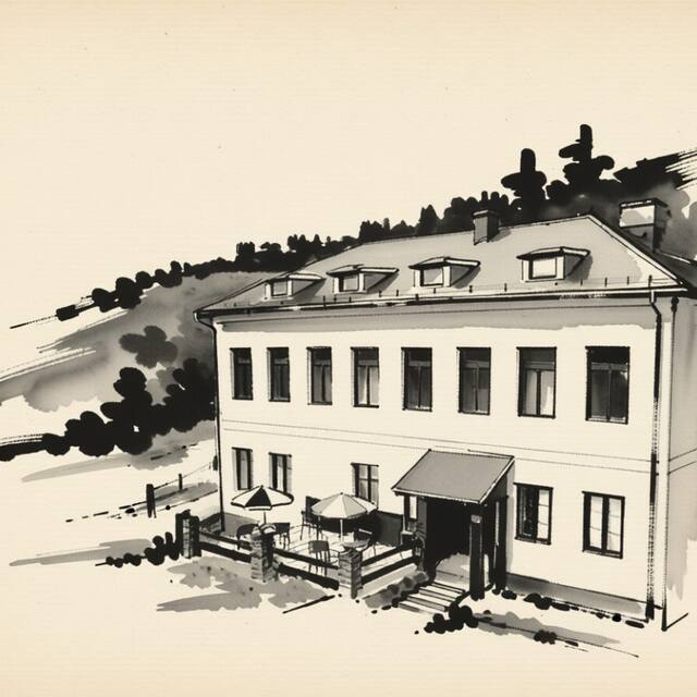 Ilustrační kresba: Penzion Muflon