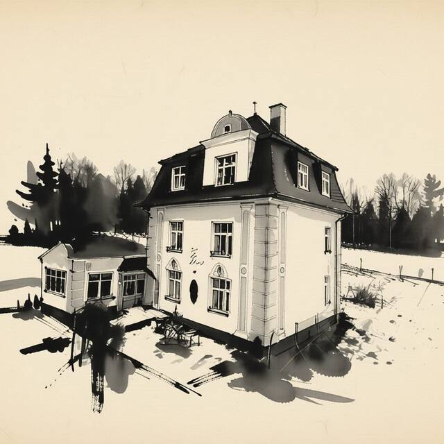 Ilustrační kresba: Villa Meteor