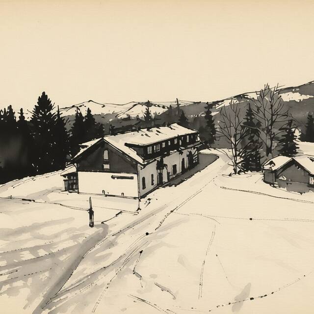 Ilustrační kresba: Hotel Kodrea