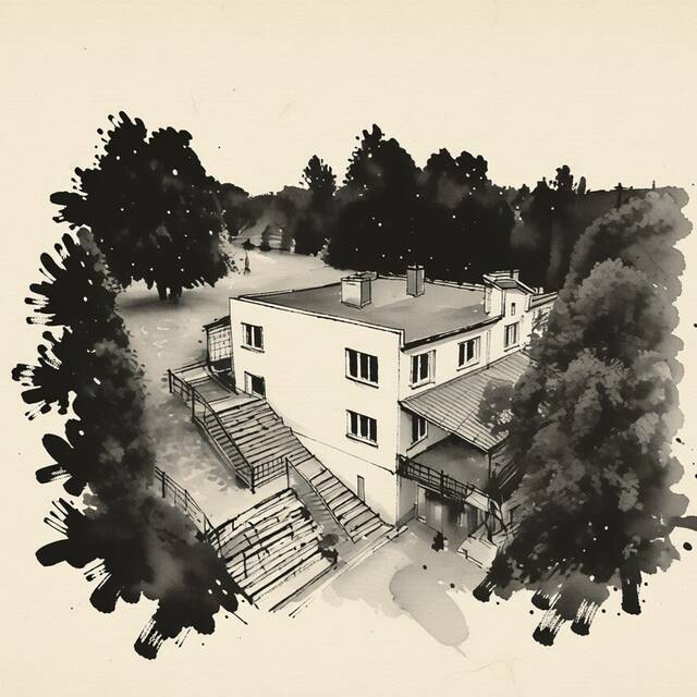 Ilustrační kresba: Hotel Sport