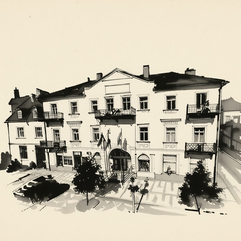 Ilustrační kresba: Boutique & Spa hotel Tři lilie ****