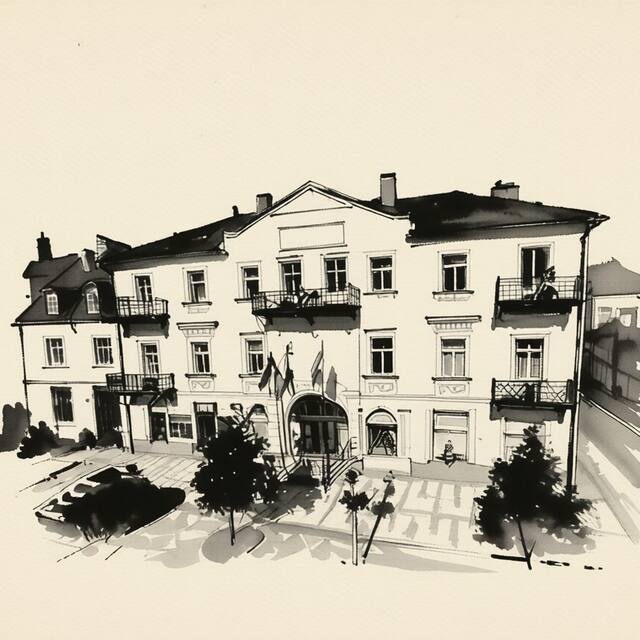 Ilustrační kresba: Boutique & Spa hotel Tři lilie ****