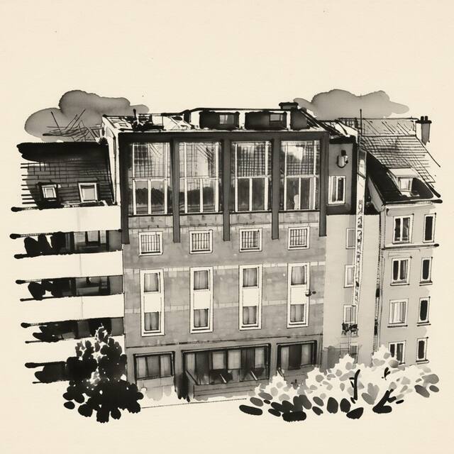 Ilustrační kresba: A - AUSTERLITZ Hotel