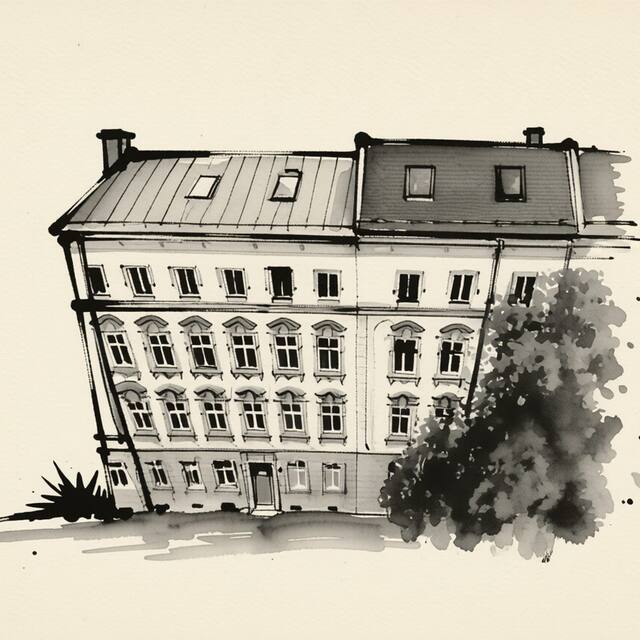 Ilustrační kresba: Anděl Apartments Praha