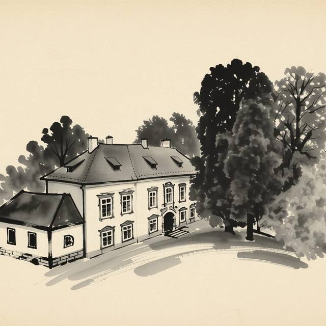 Ilustrační kresba: Zámecký penzion Holiday Park Mlázovy***