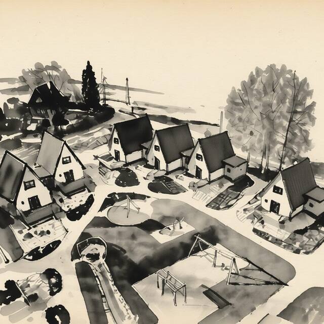 Ilustrační kresba: Pension Restaurant Bobrovník