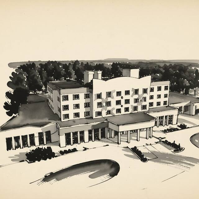 Ilustrační kresba: Hotel Savannah