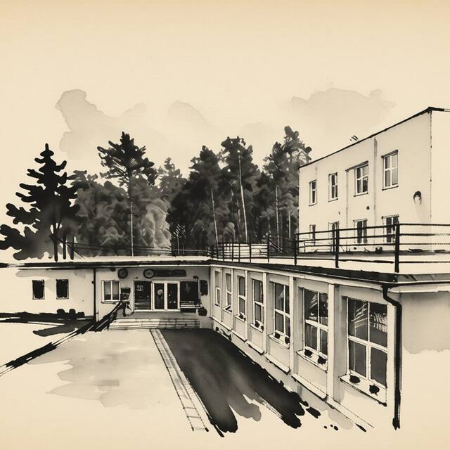 Ilustrační kresba: Penzion Nový mlýn