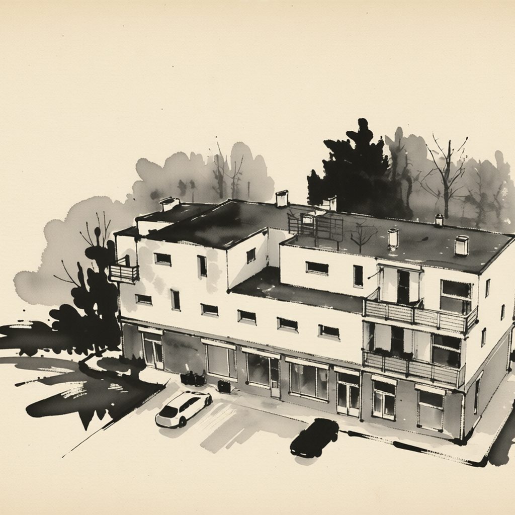 Ilustrační kresba: Design hotel Noem Arch