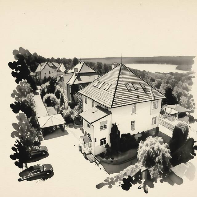 Ilustrační kresba: Hotel Katerina