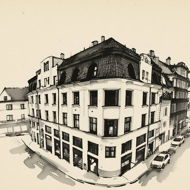 Ilustrační kresba: Buddha-Bar Hotel Prague