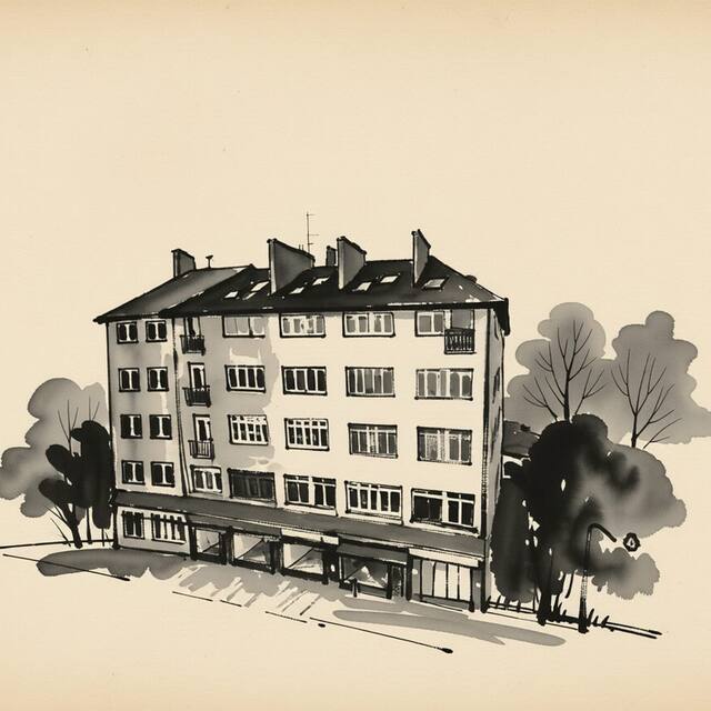 Ilustrační kresba: LUX Penthouse Apartments