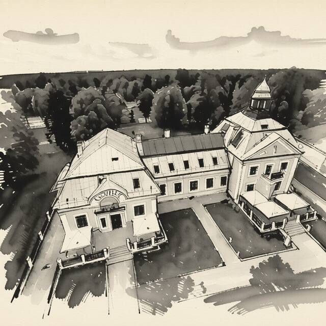 Ilustrační kresba: Hotel Nautico