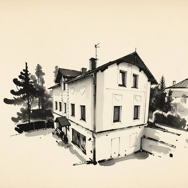 Ilustrační kresba: Hotel U Zvonu