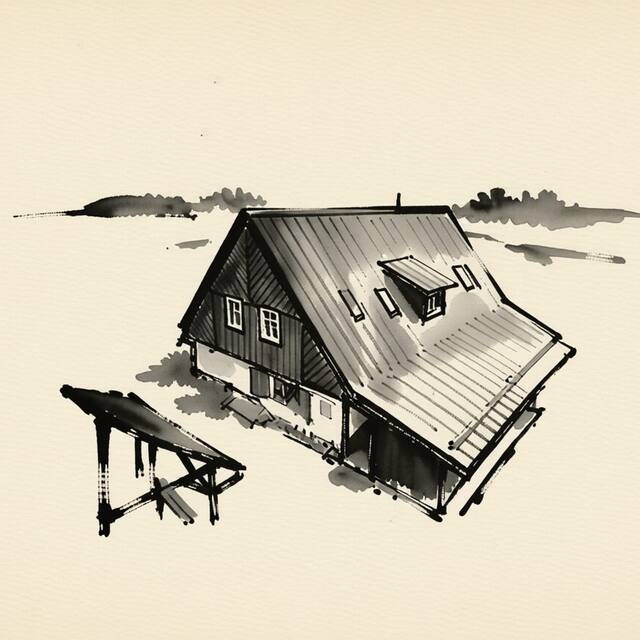 Ilustrační kresba: Hájenka pod Vyhlídkou