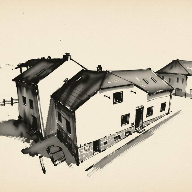Ilustrační kresba: Penzion VERMON