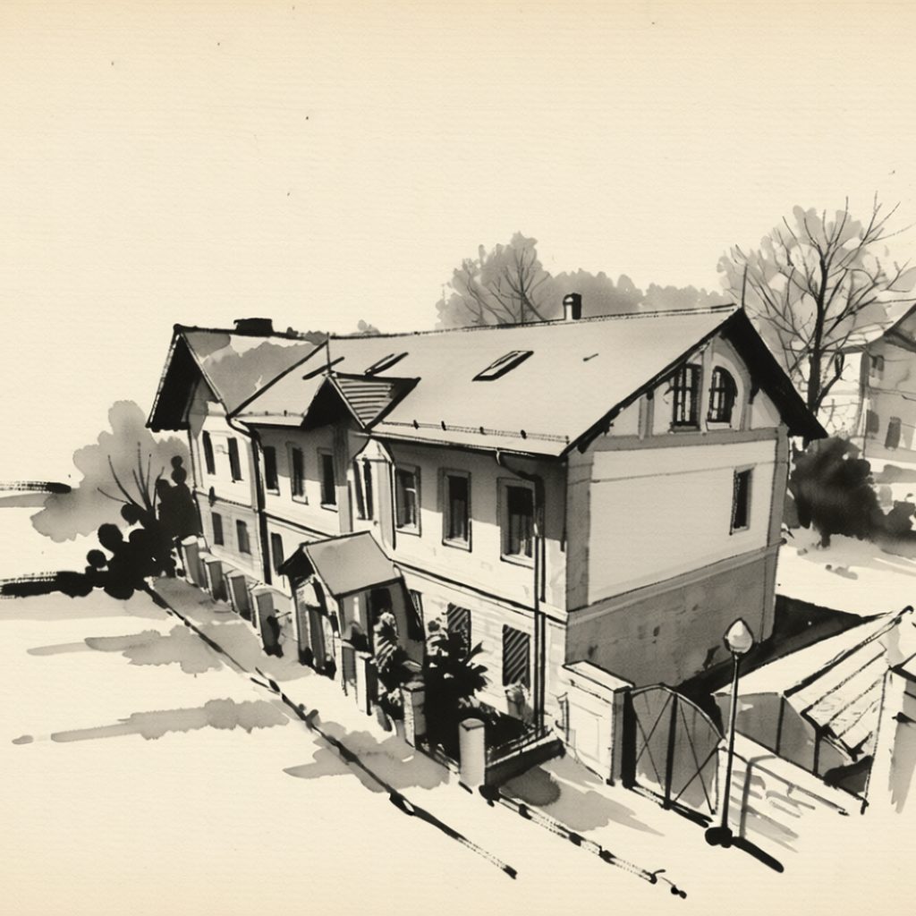 Ilustrační kresba: Hotel U Sv. Jana