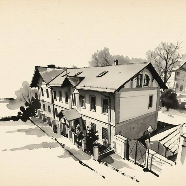 Ilustrační kresba: Hotel U Sv. Jana