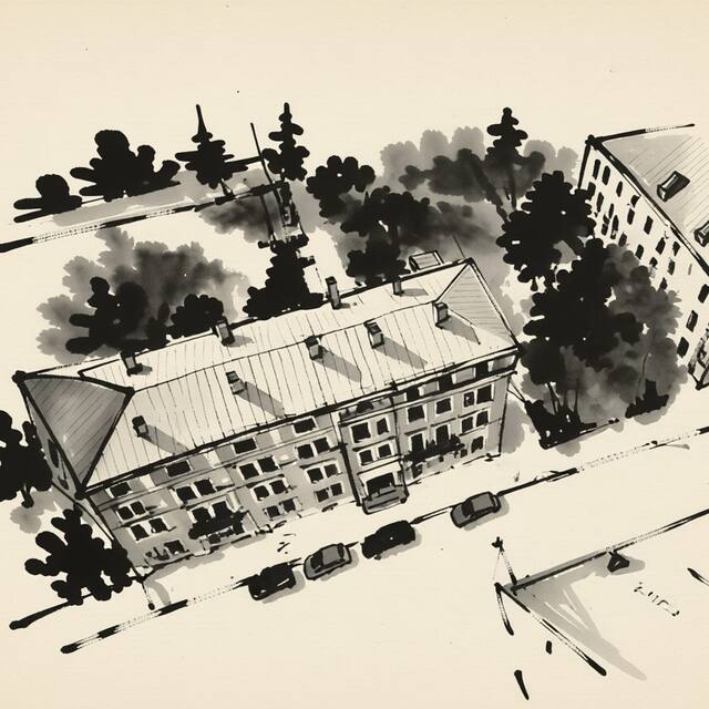 Ilustrační kresba: Wellness Hotel Beethoven