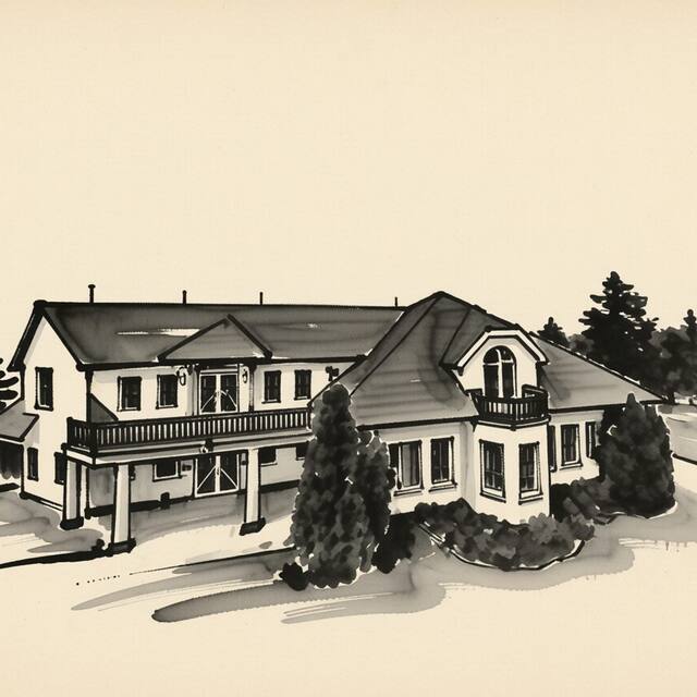 Ilustrační kresba: Hotel Aldo