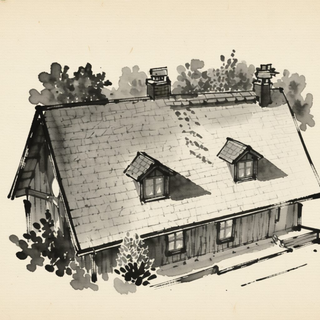 Ilustrační kresba: Chata Apolena