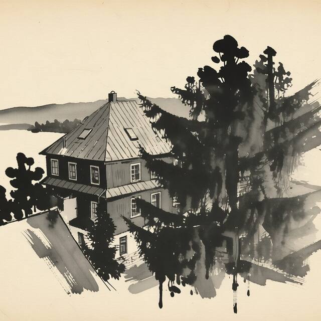 Ilustrační kresba: Dvořákova Bouda