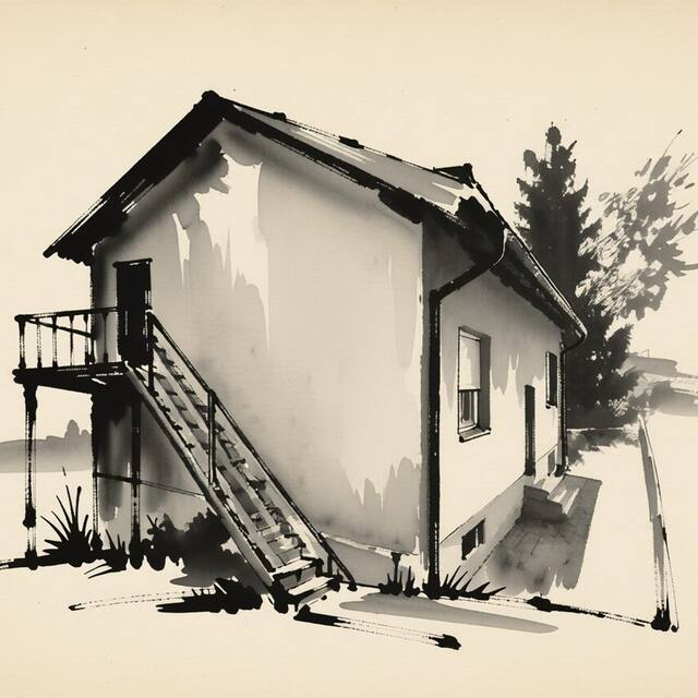 Ilustrační kresba: Penzion a restaurace Daniel