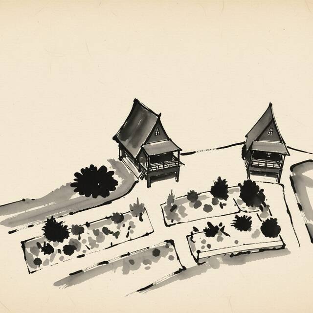 Ilustrační kresba: Rekreační středisko Prachovská osma