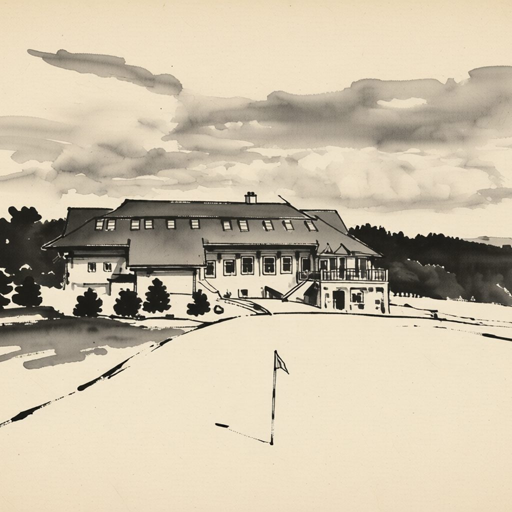 Ilustrační kresba: Hotel Krušnohorský Dvůr