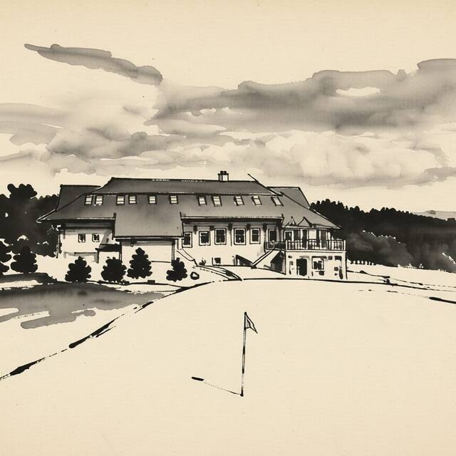 Ilustrační kresba: Hotel Krušnohorský Dvůr