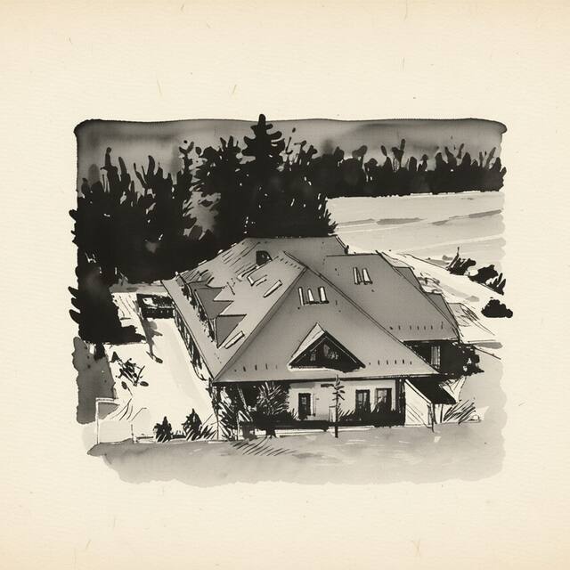 Ilustrační kresba: Hotel Heipark