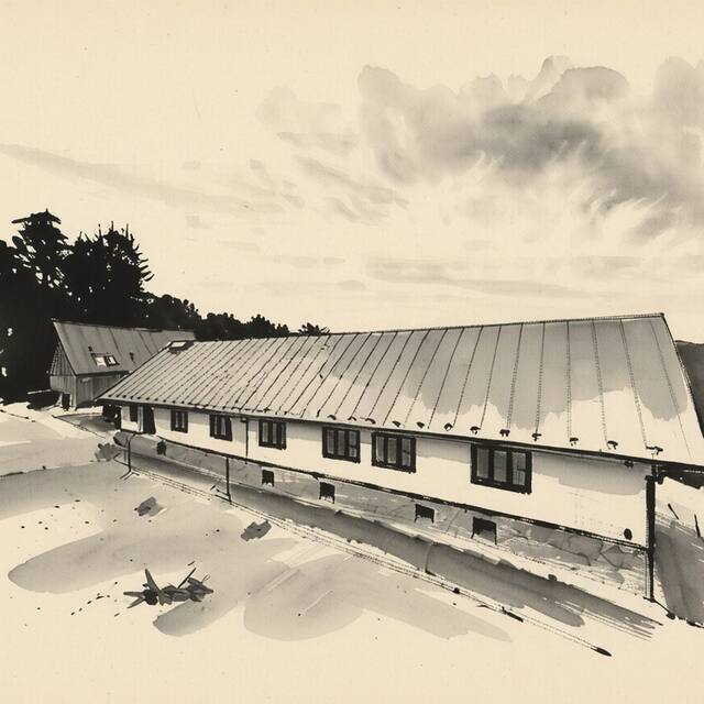 Ilustrační kresba: Penzion Anička